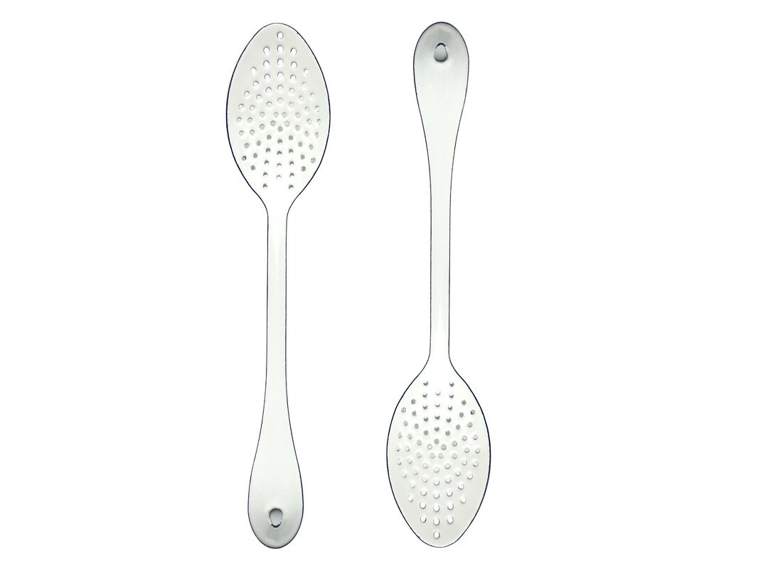 Customized Color Enamel Soup Ladle 12.2 Inch Enamel Steel Cooking Spoons OEM