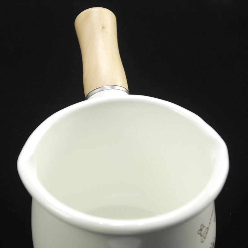 Daily Single Handle Cooking Food Soup Pot Mini Enamel Saucepans Production 30 Days Lightweight Kitchen Cookware