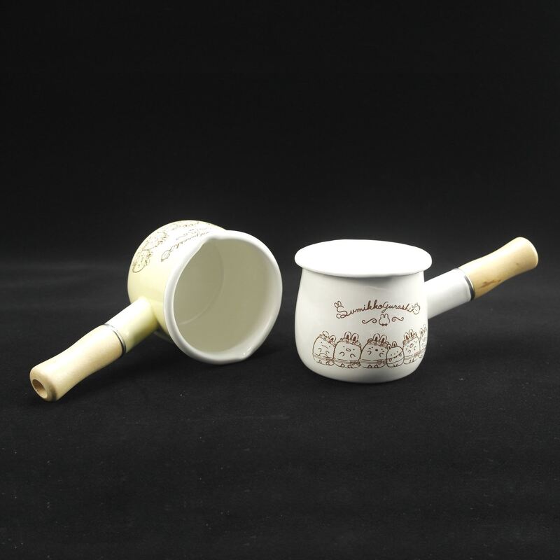 Daily Single Handle Cooking Food Soup Pot Mini Enamel Saucepans Production 30 Days Lightweight Kitchen Cookware