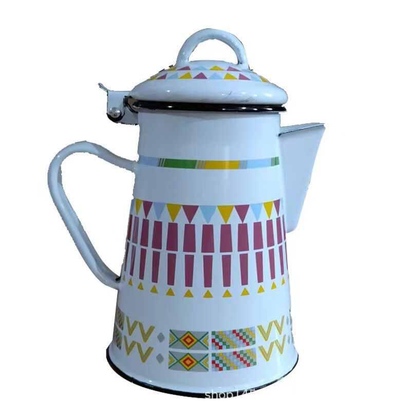 Enamel Coating Tea Kettle Hot Cool Water Coffee Pot Enamel Water Kettle Custom Color
