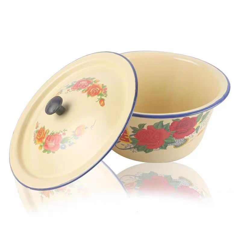 Daily 34cm Nigeria Enamel Basin Washing Bowl Large Enamel Washing Basin Finger Bowl 80000pieces Year