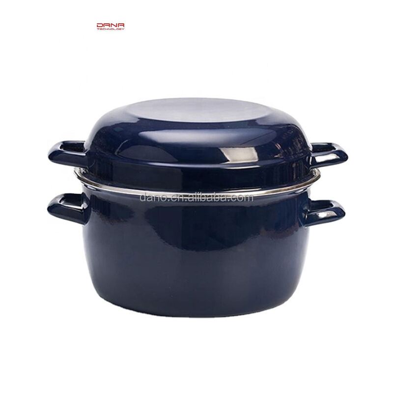 General for Gas and Induction Cooker Multifunctional Seafood Nonstick Cast Iron Enamel Mussel Pots Sustainable Material