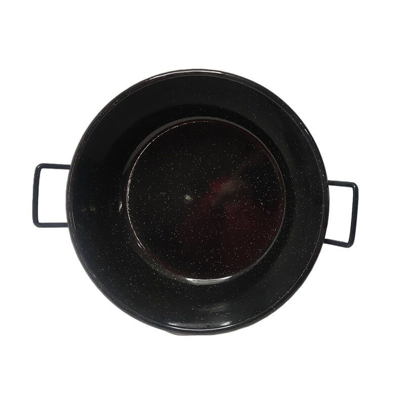 Enamel Coating Double Handles Paella Pan 20 22 24 26 30 32 34 36 38 40 Inch Home Hotel Kitchen