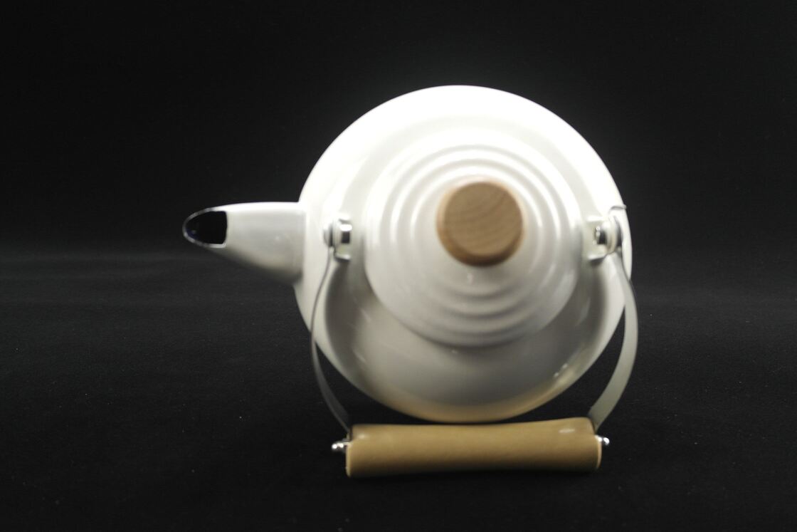 Enamel Coffee Pot Pour Over Milk Water Jug Pitcher Barista Teapot Kettle 304 Stainless Steel Rim Capacity 1250ml 1400ml