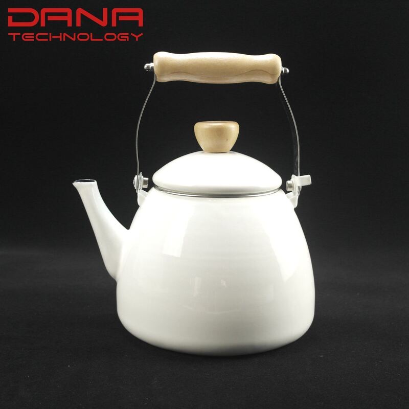 Iron Enamel Porcelain Tea Water Kettles Built with 08mm Thickness Delivering Outstanding Thermal Efficiency