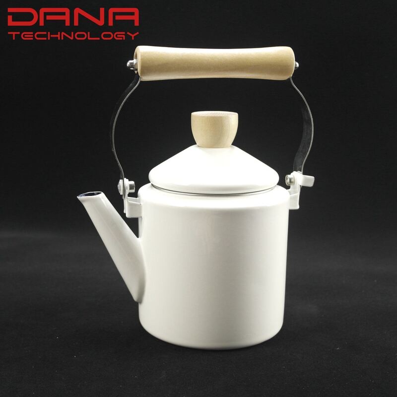Classical Style Enamel Ware Enamel Teapot Enamel Kettle Small Round Pot 0.8mm Thickness 4 Sizes Various Colors Mixed