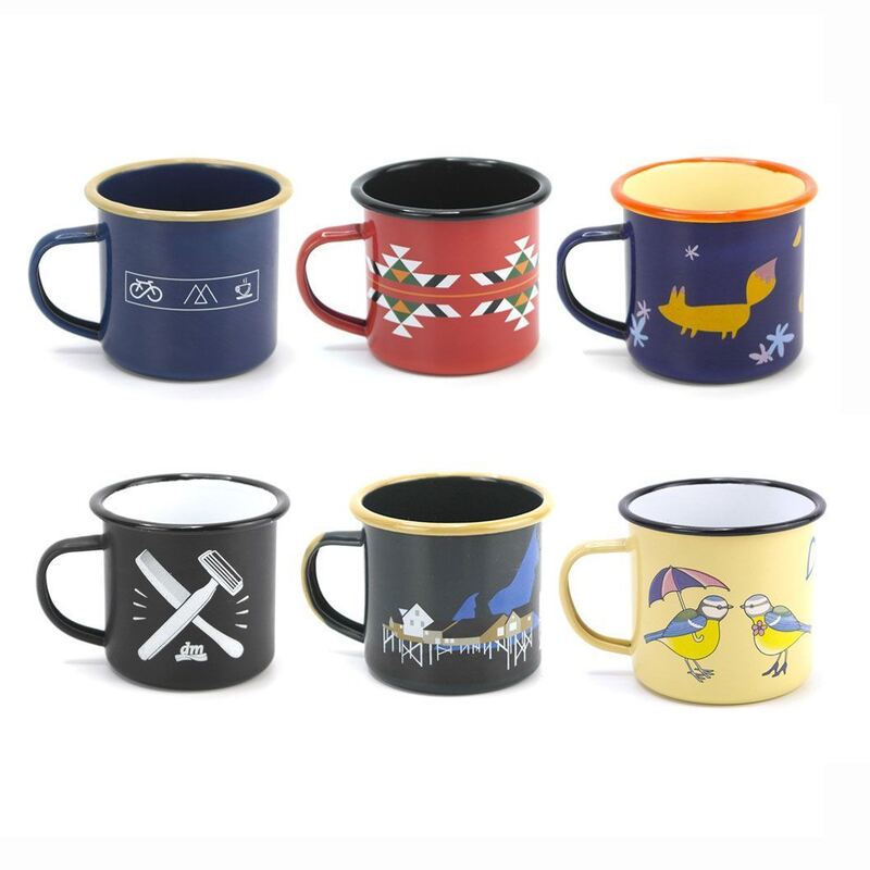 80000pieces Year 201R White Blank Coffee Mug 11oz Tea Enamel Handle Customized Logo Designed for Business Promotions