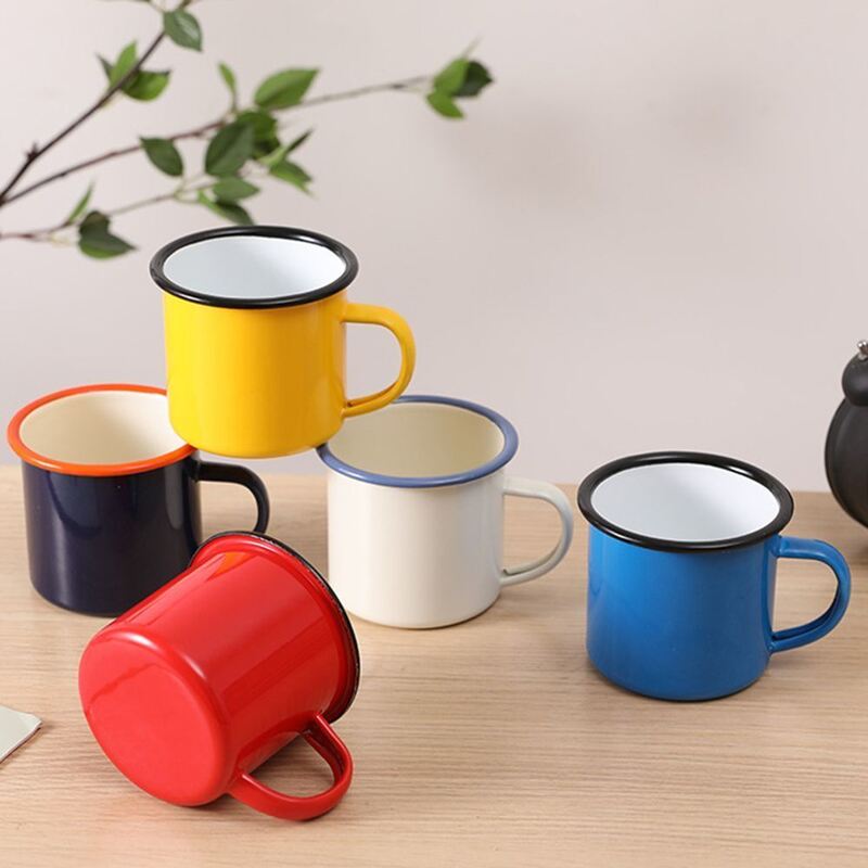 80000pieces Year 201R White Blank Coffee Mug 11oz Tea Enamel Handle Customized Logo Designed for Business Promotions