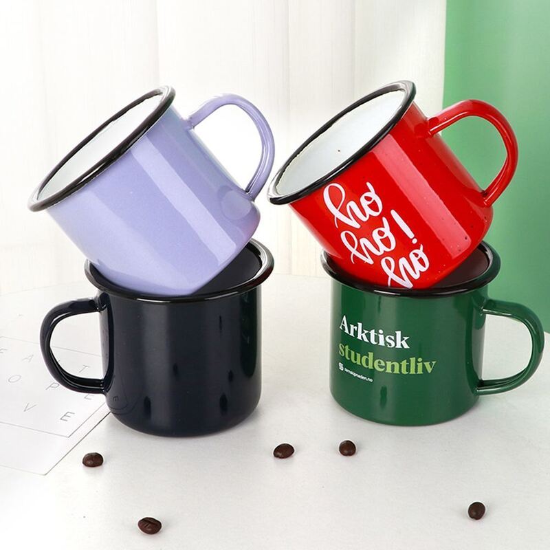 80000pieces Year 201R White Blank Coffee Mug 11oz Tea Enamel Handle Customized Logo Designed for Business Promotions
