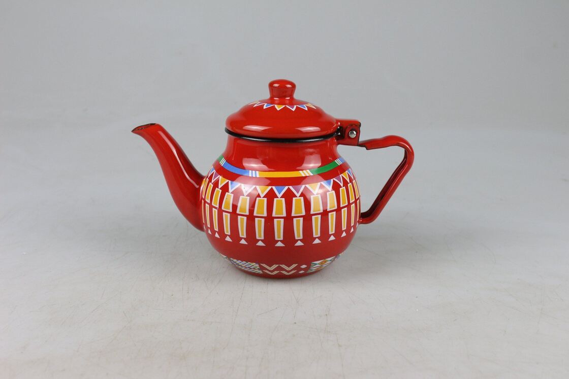 250ml 350ml 500ml 650ml 740ml 1250ml 1400ml Capacity Customized Color Shining Coated Tea Coffee Pot Enamel Kettle