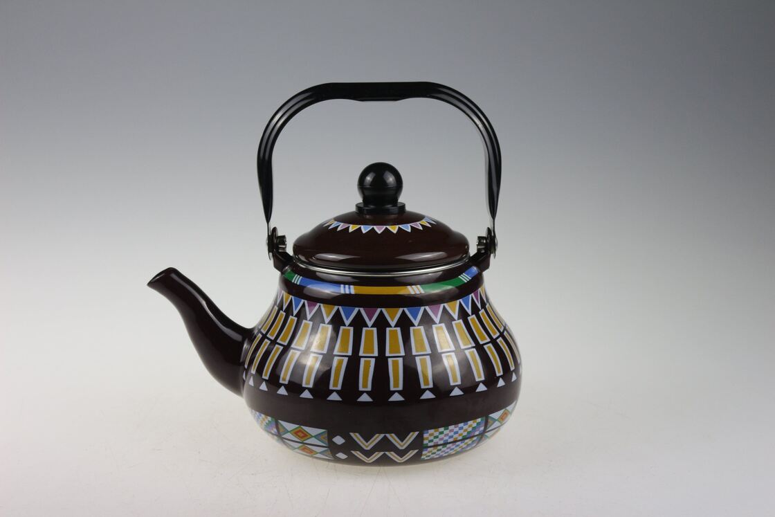 250ml 350ml 500ml 650ml 740ml 1250ml 1400ml Capacity Customized Color Shining Coated Tea Coffee Pot Enamel Kettle