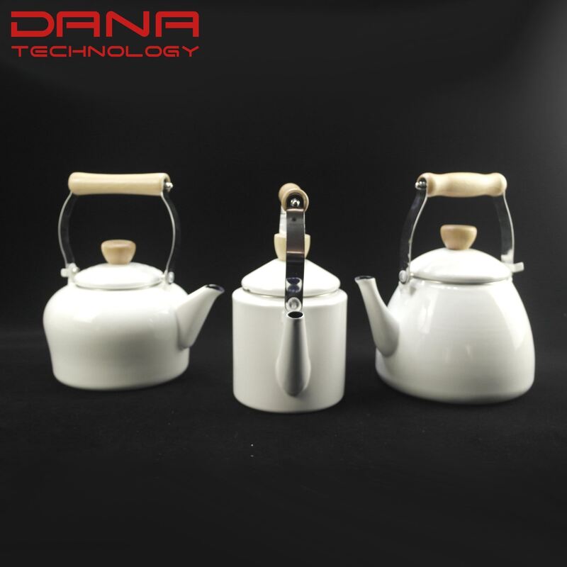 Eco Friendly Classical Style European Enamel Coffee Pot Multi Color Enamel Metal Tea Pot 2.5L Large Capacity Enamel Kettle