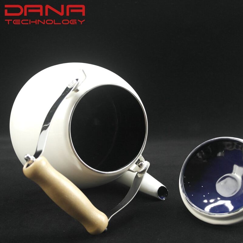 Eco Friendly Classical Style European Enamel Coffee Pot Multi Color Enamel Metal Tea Pot 2.5L Large Capacity Enamel Kettle
