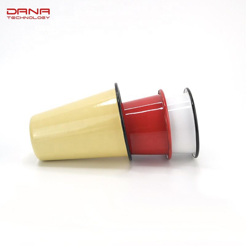 Handmade Multi Size Enamel Mugs Tumbler Customize Logo with Handle 304 Stainless Steel Rolled Edge Rim Included