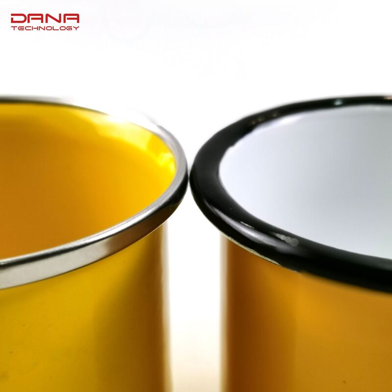 8x8cm Lightweight DANA-101 Tapered Enamel Cup Camping Enamel Travel Mug Drinking Cup Sets Perfect for Outdoor Adventures