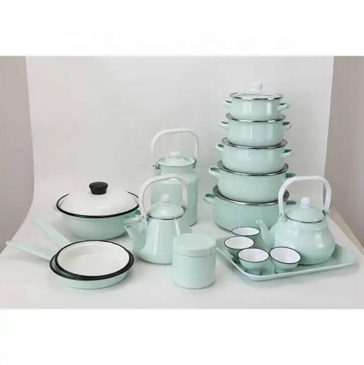 Health Care Enamelware Carbon Steel Pot Saucepan Milk Pan For Gas And Induction Cooker