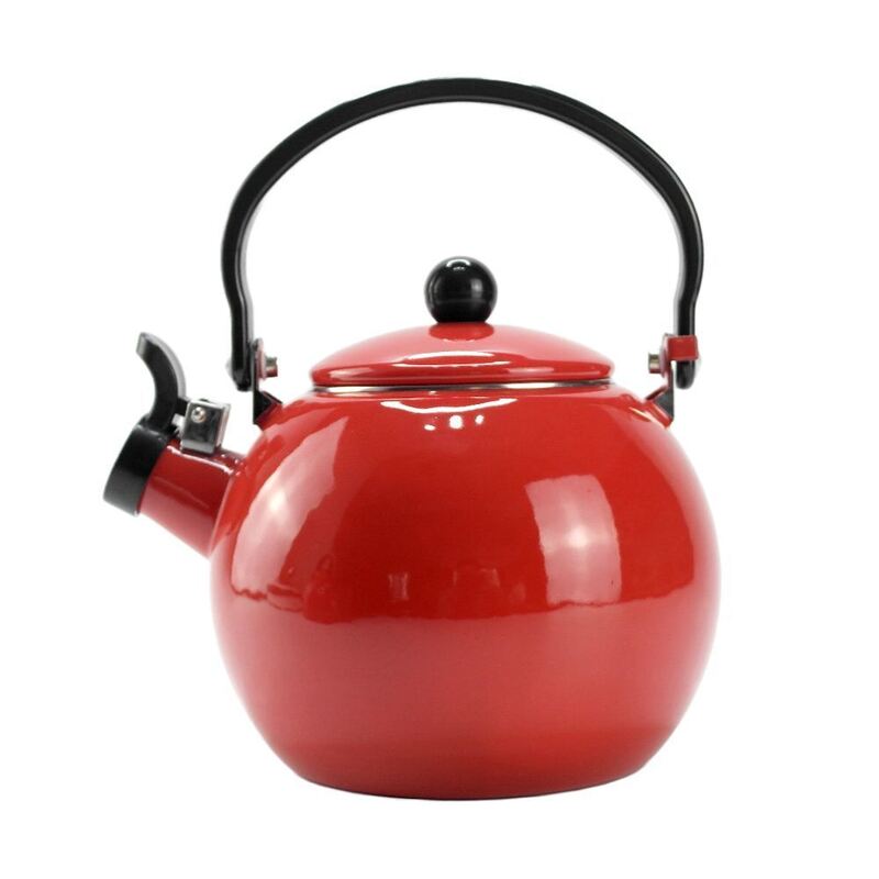 2.5 L  Enamel Water Kettle Whistling Tea Kettle with Color Coating