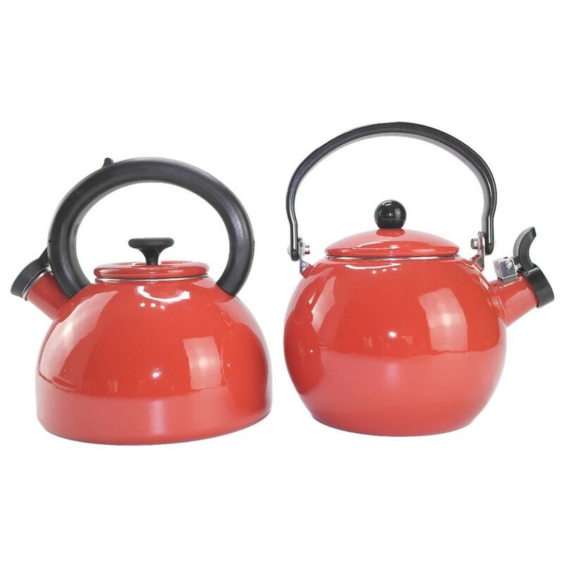 2.5 L  Enamel Water Kettle Whistling Tea Kettle with Color Coating