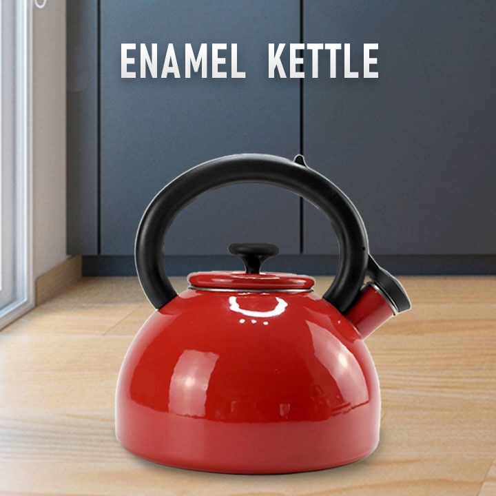2.5 L  Enamel Water Kettle Whistling Tea Kettle with Color Coating