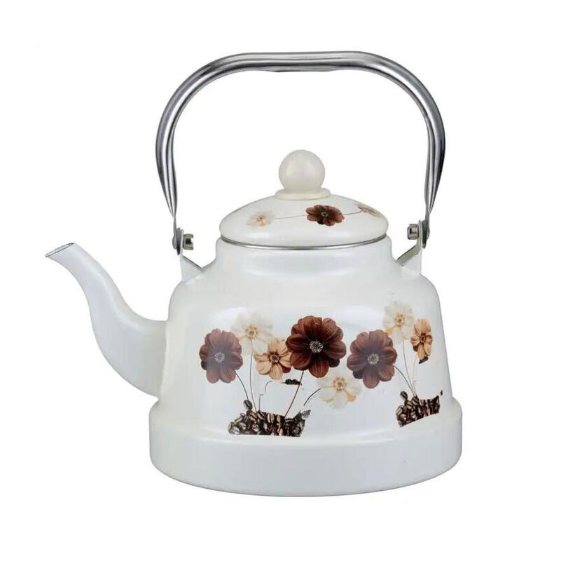 Thickness 0.8mm Handmade Kettle Stovetop Gas Stove Enamel Kettle Turkish Tea Set Induction 1.1L 1.7L 2.5L 3.3L 4.2L