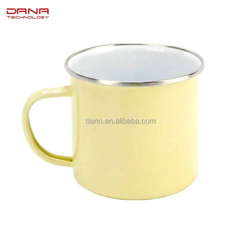 12oz Customized Color Sublimation Camping Enamel Mug Sets Tea Coffee Mug Logo Included