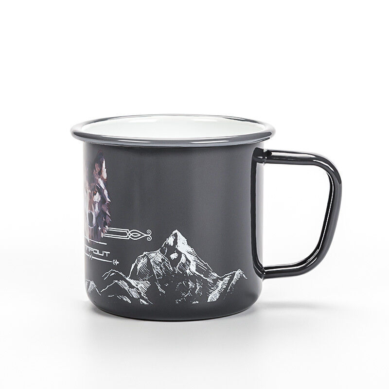 Thickness 0.5mm Iron Customized Sublimation Enamel Mug Practical for Indoor Outdoor Activities Coffee Tea Beer Mugs Bulk