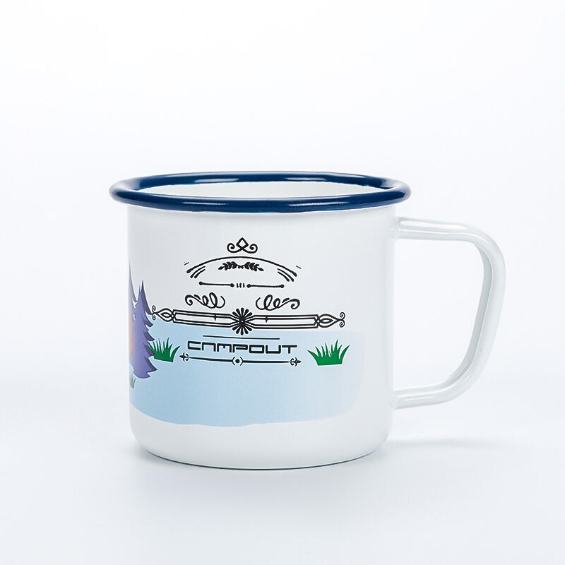 Thickness 0.5mm Iron Customized Sublimation Enamel Mug Practical for Indoor Outdoor Activities Coffee Tea Beer Mugs Bulk