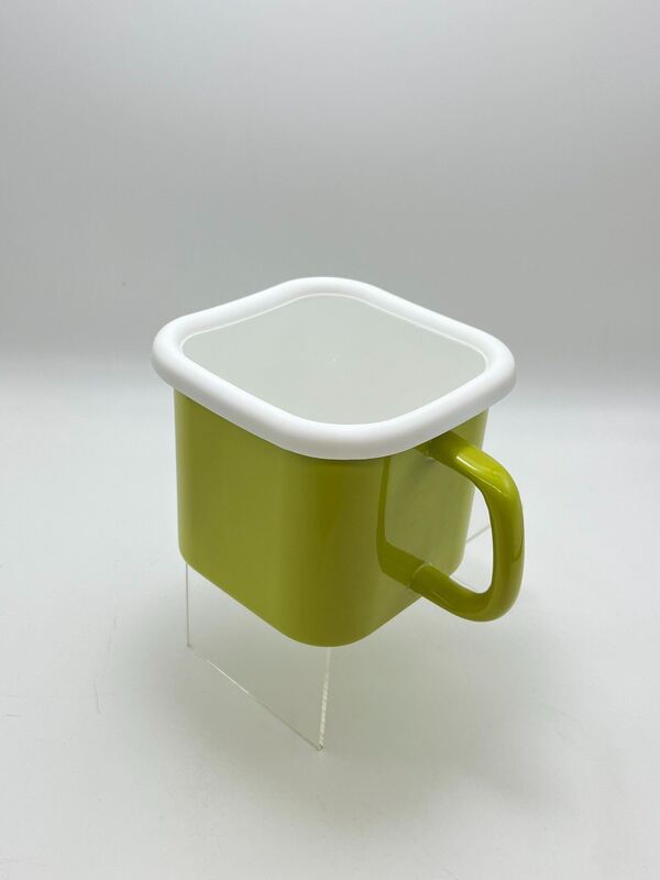 Handmade 12cm 14cm 15cm Enamel Cookware Square Enamel Noodle Pot Instant Noodle Cooking Pot Hot Pot Glass Lid