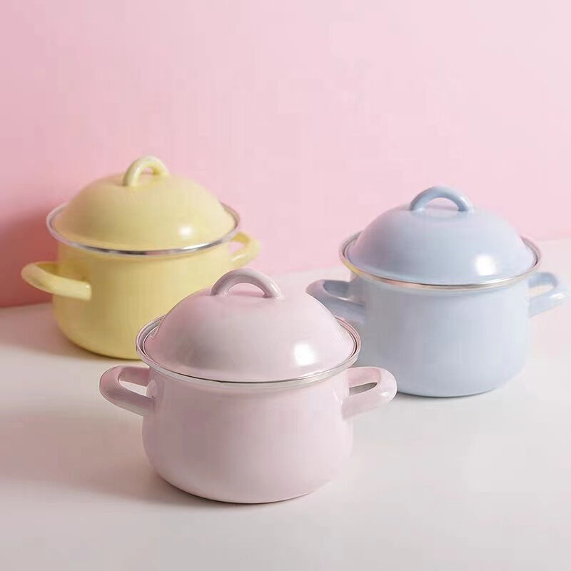 General for Gas and Induction Cooker Enamel Cookware Custom Color Casserole Pot Food Warm Pot Casserole Cooking Dish