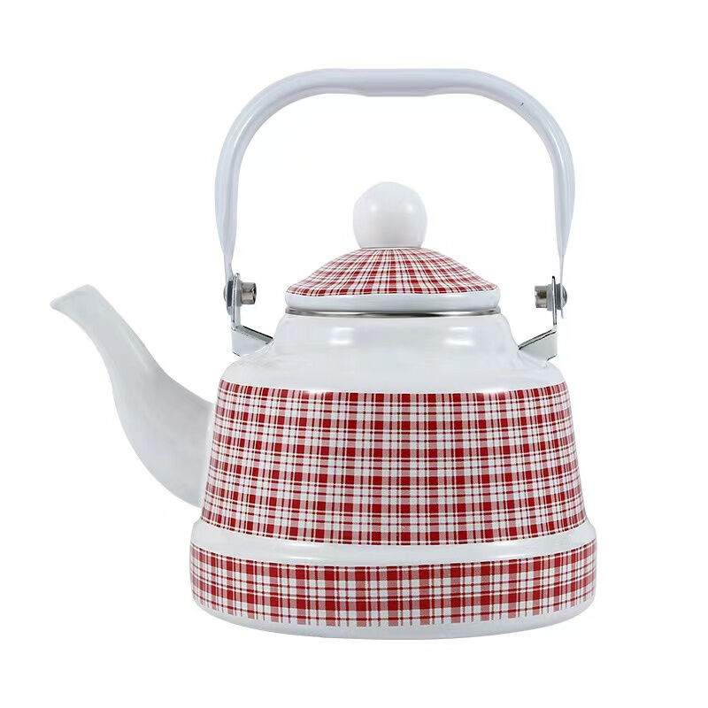 Handmade Turkish Tea Set Enamel Kettle Stovetop Kettle Gas Stove Enamel Teapot Coffee Pot 0.7L 1.2L 1.5L Capacity