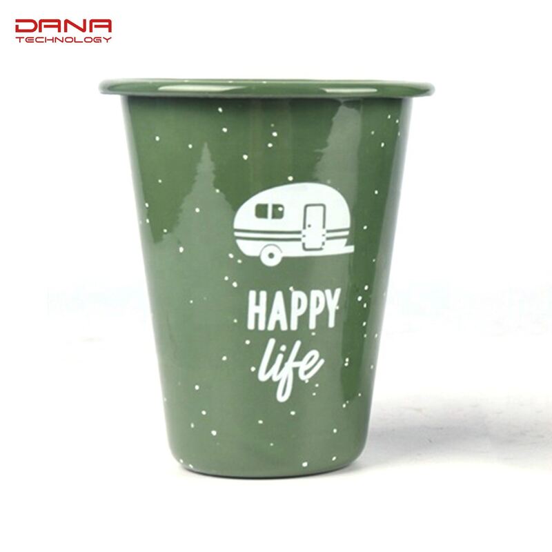 150g Carbon Steel Multi Size Enamel Rolled Edge Tumbler Sets Equipped with Custom Decal Personalization