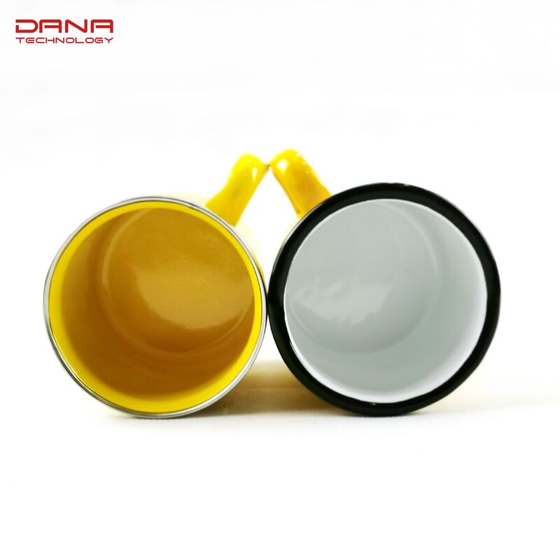 80000pieces Year High Temperature Logo Printing Business Christmas Gifts Sublimation 11oz 350ml Camping Enamel Carbon Steel Coffee Mug