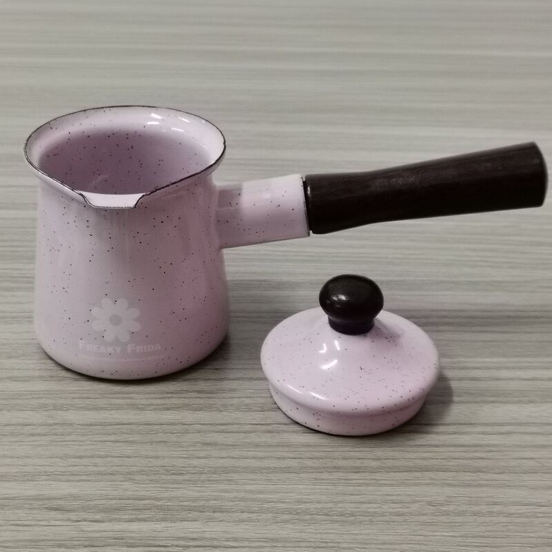 80000pieces per year enamel European enamel coffee pot cast iron cookware metal coffee pot Turkish coffee pot coffee warmer