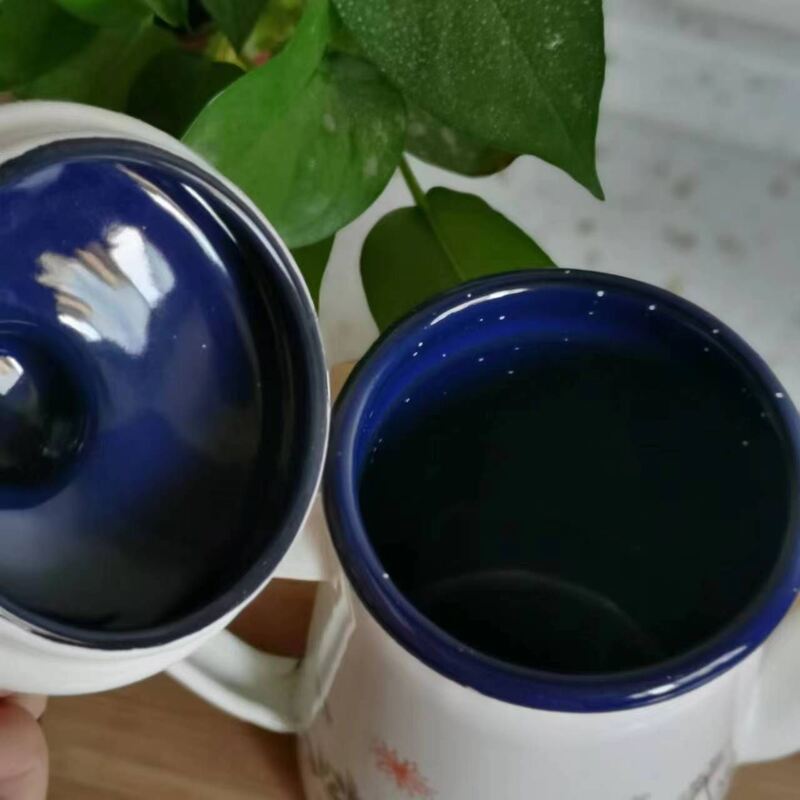 Sample 7-10 Days Custom Color Logo Printing Carbon Steel Metal Handle Enamel Tea Pot Enamel Kettle
