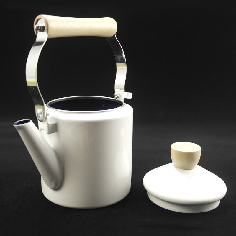 Flower Theme 2.0L Porcelain Enamel Kettle Korean Japanese Style Support Logo Functional Kitchen Essential