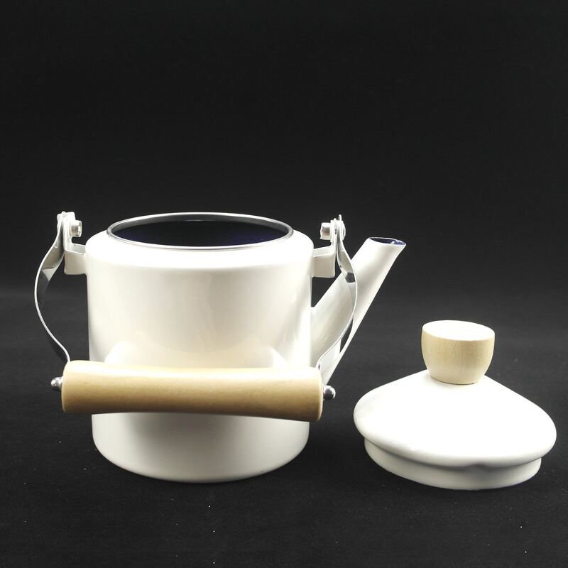 Flower Theme 2.0L Porcelain Enamel Kettle Korean Japanese Style Support Logo Functional Kitchen Essential
