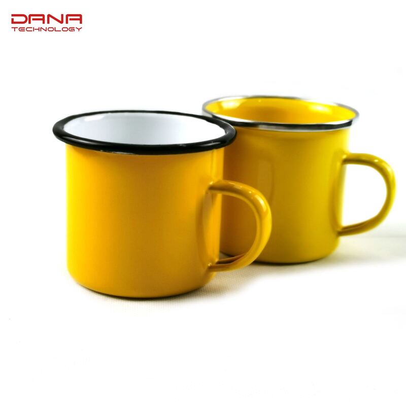 11cm Sublimation Enamel Carbon Steel Coffee Mug 350ml 11oz Camping Production 30 Days Business Festival Gifts Enamel Mug