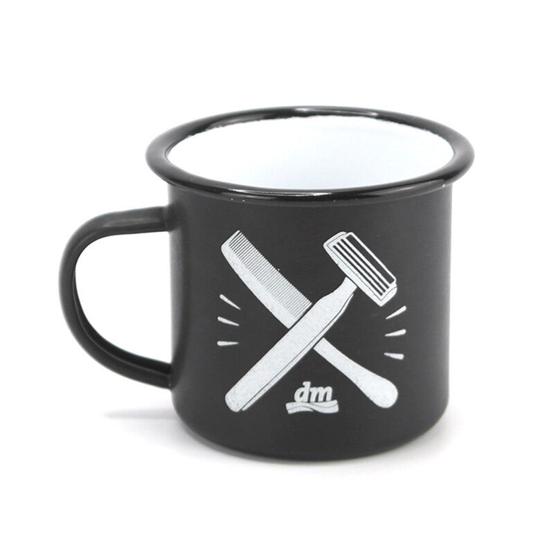 Handmade Custom Enamel Coffee Mug Metal Cup Capacity Selection Options 100ml 250ml 350ml 500ml 650ml 740ml 1250ml 1400ml