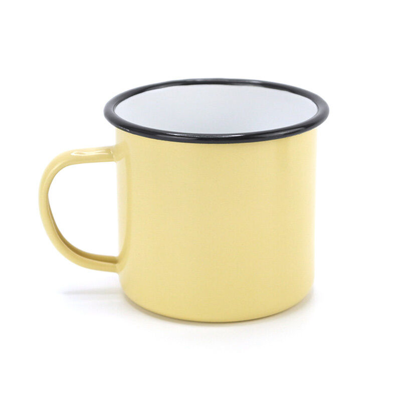 Handmade Custom Enamel Coffee Mug Metal Cup Capacity Selection Options 100ml 250ml 350ml 500ml 650ml 740ml 1250ml 1400ml