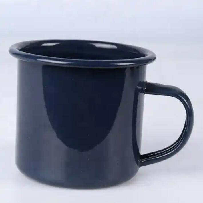 201R Sturdy Metal Enamel Mug Equipped With Custom Logo High Temperature Logo Printing Great For Marketing Campaigns