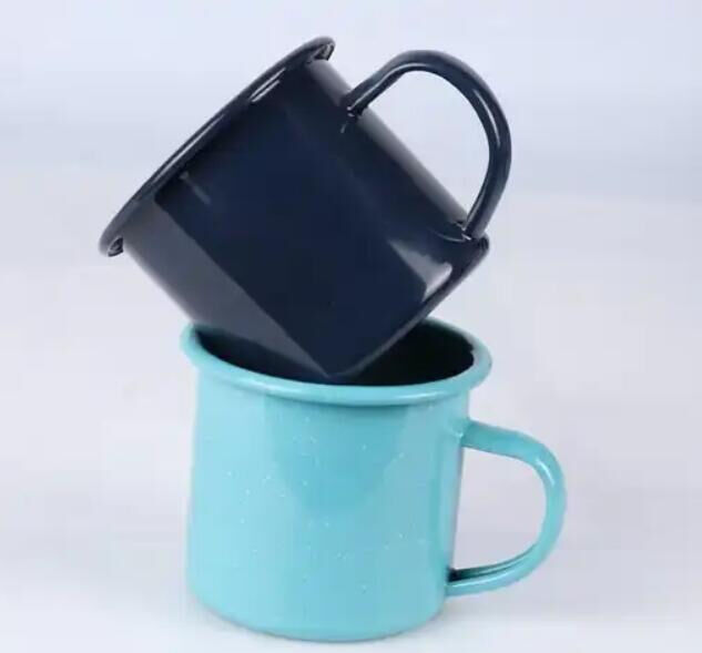 201R Sturdy Metal Enamel Mug Equipped With Custom Logo High Temperature Logo Printing Great For Marketing Campaigns