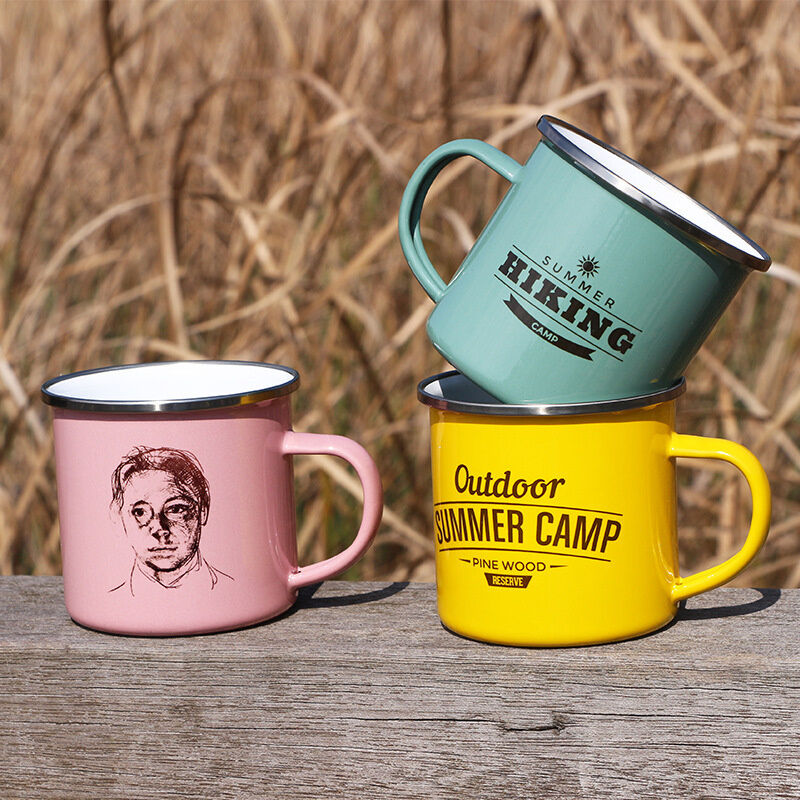 Customized Color Enamel Mug Blank Sublimation Custom Enamel Cups 80000pieces Year Capacity Annual Manufacturing