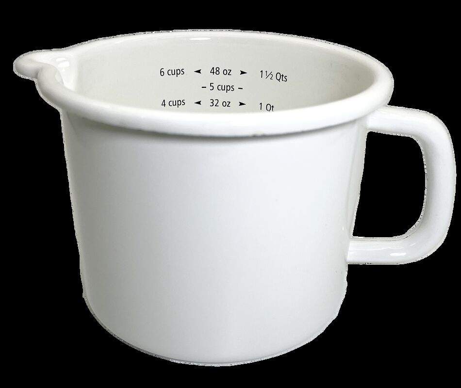 Customized Enamel Measuring Mug Carbon Steel Personalized Color Decal Milk Coffee Drinkware Cup