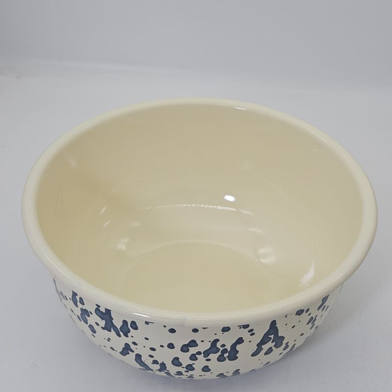 Modern Splatter Style Carbon Steel Enamel Mixing Bowl High Quality Food Container Large Capacity Salad Bowl