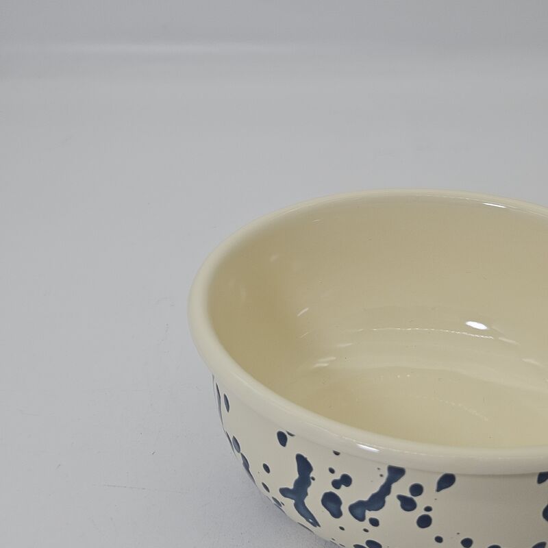 Modern Splatter Style Carbon Steel Enamel Mixing Bowl High Quality Food Container Large Capacity Salad Bowl