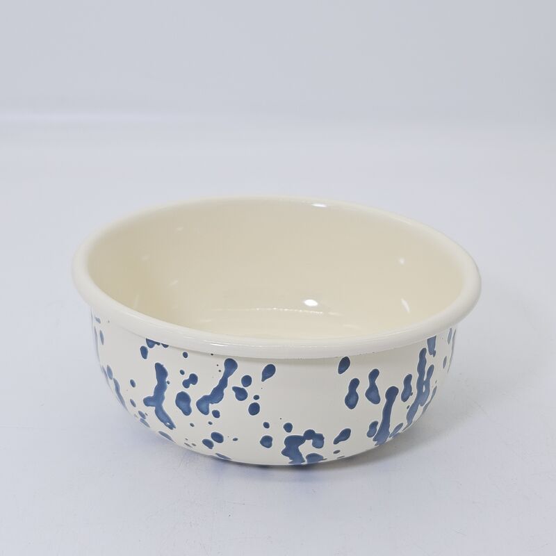 Multi-size Enamel Splatter Rice Bowl Carbon Steel Food Container Speckle Enamel Tableware